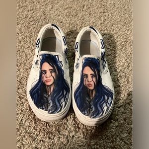 Billie Eilish Custom Slip On Shoes